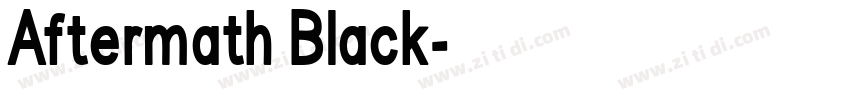 Aftermath Black字体转换